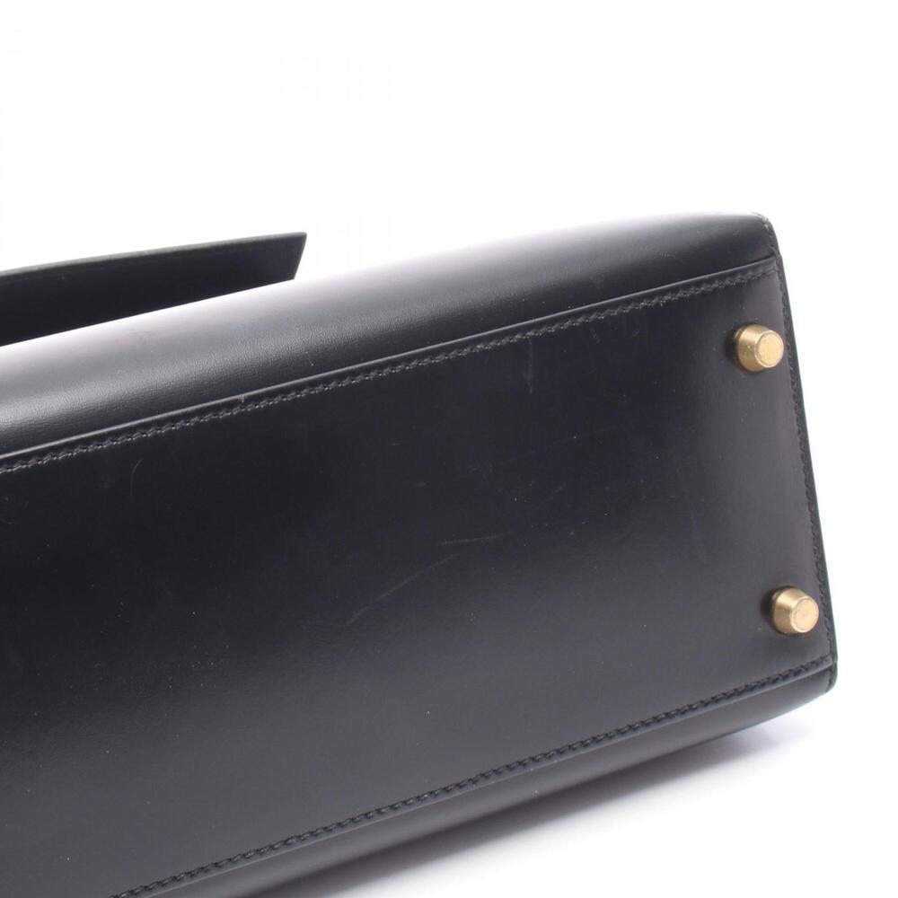 Hermes Kelly 32, 2-way handbag, calfskin (box calf leather), black. - Picture 13 of 13
